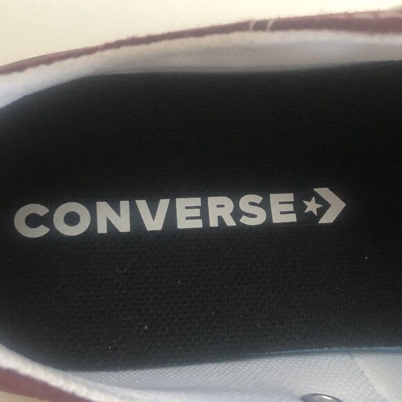 Converse Ox Canvas Sneaker 'Deep Bordeaux Youth Size 1 - 19.5 CM New - Picture 4 of 8